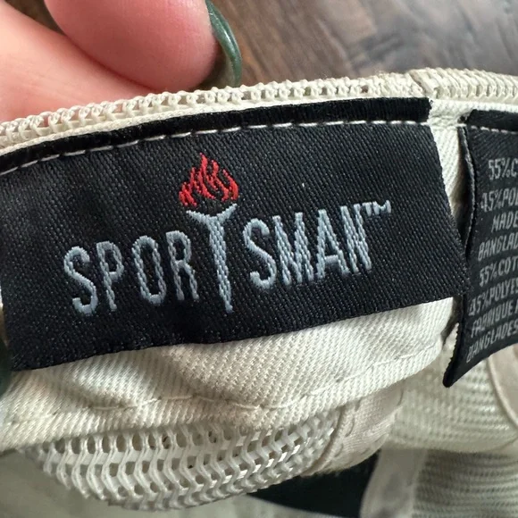 Sportsman Green and Cream Baseball Cap with Floral Embroidery - Picture 2 of 11